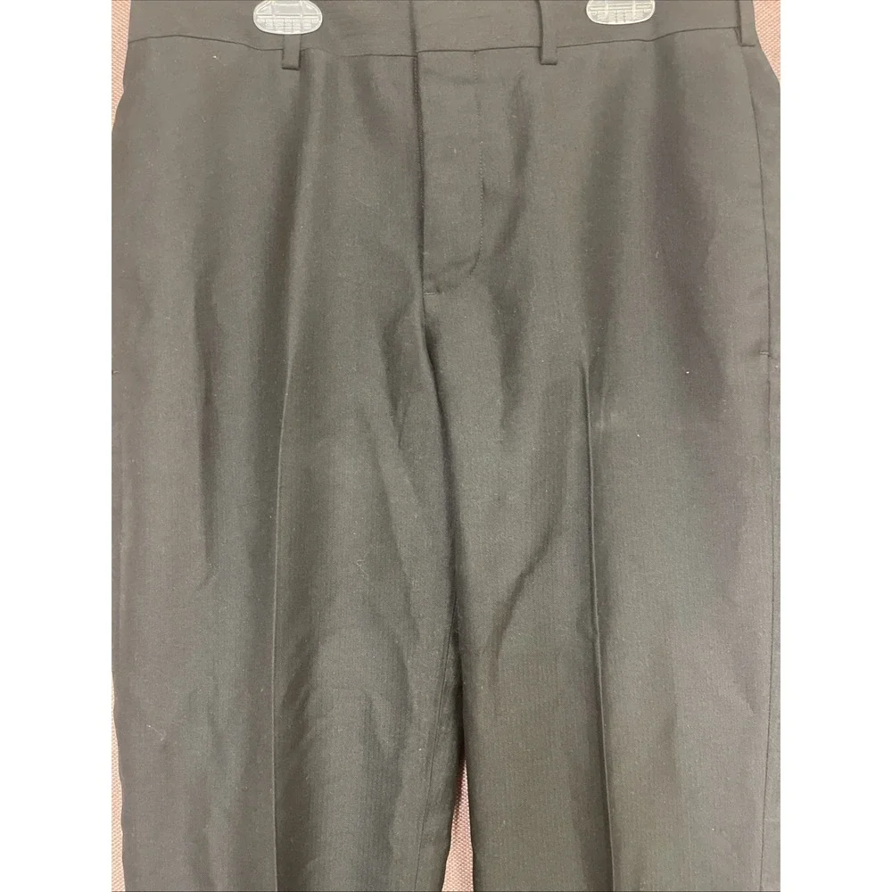 Mens APT 9 Black Pleated‎ Dress Pants W30 L32 Polyester Pockets Teenage Boy